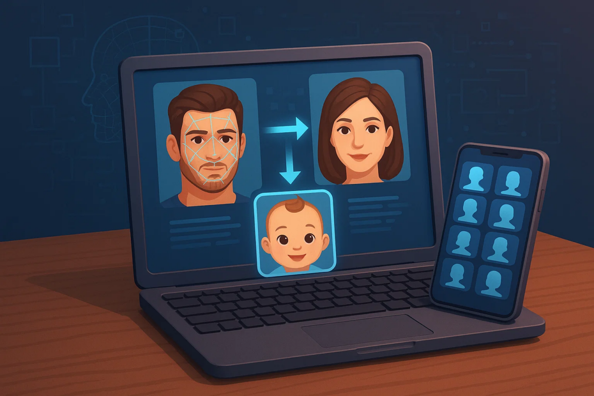 تشخیص چهره ی فرزند آینده با هوش مصنوعی