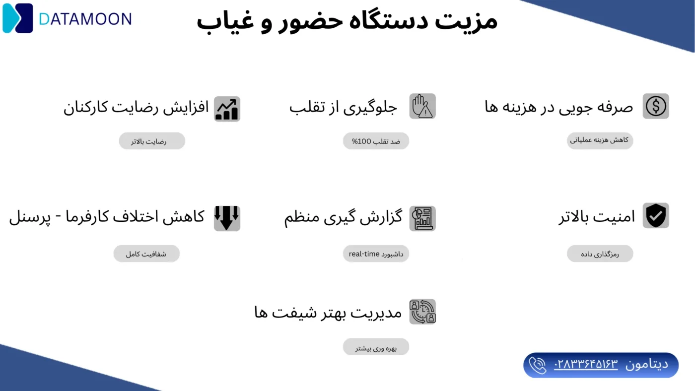 مزیت دستگاه حضور و غیاب
